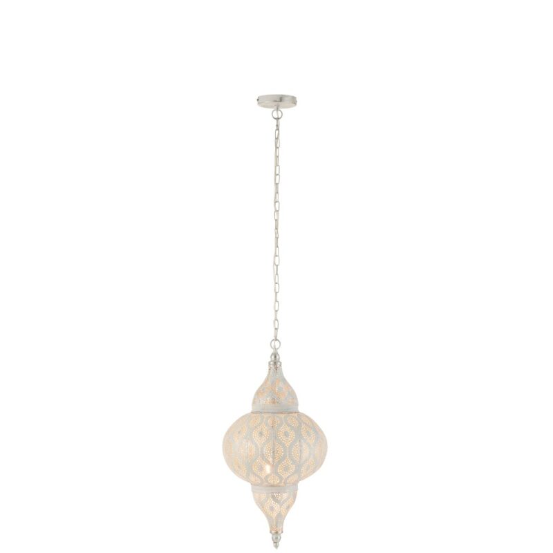 Lampa wisząca Oriental Holes biała - obrazek 2