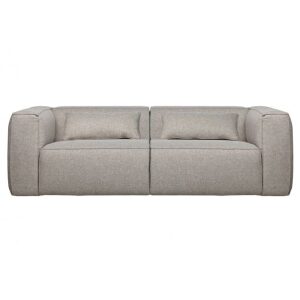 Sofa 3,5-osobowa BEAN z poduszkami jasnoszary