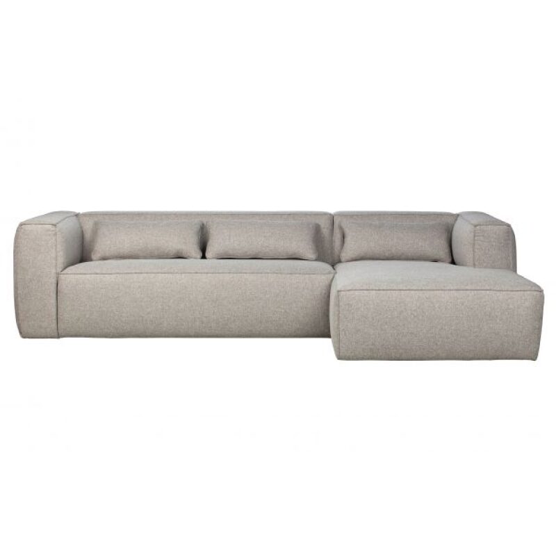 Prawa sofa z poduszkami BEAN jasnoszary
