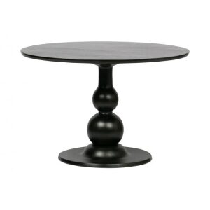 Stolik do jadalni BALNCO  Ø120cm drewno mango czarny