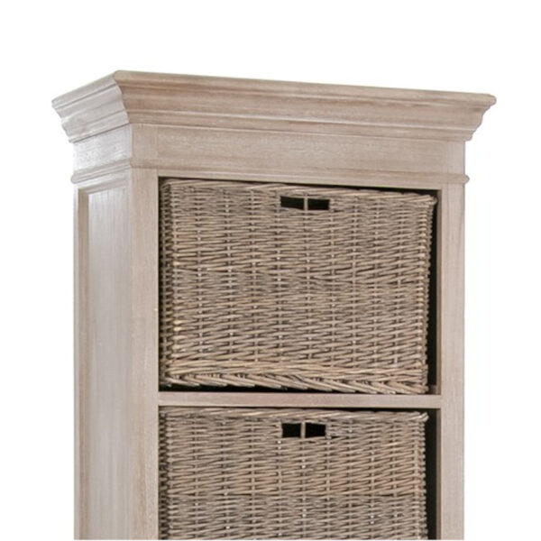 Regał Basket 5 koszy – brązowy