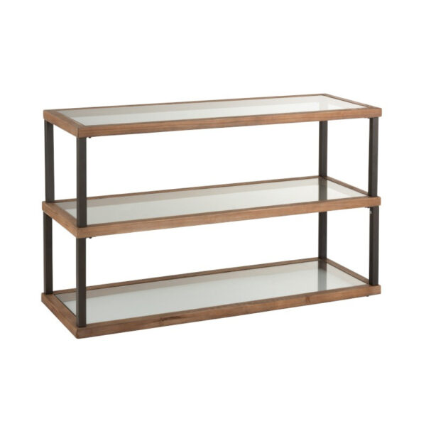 Konsola Glass-StealBlack