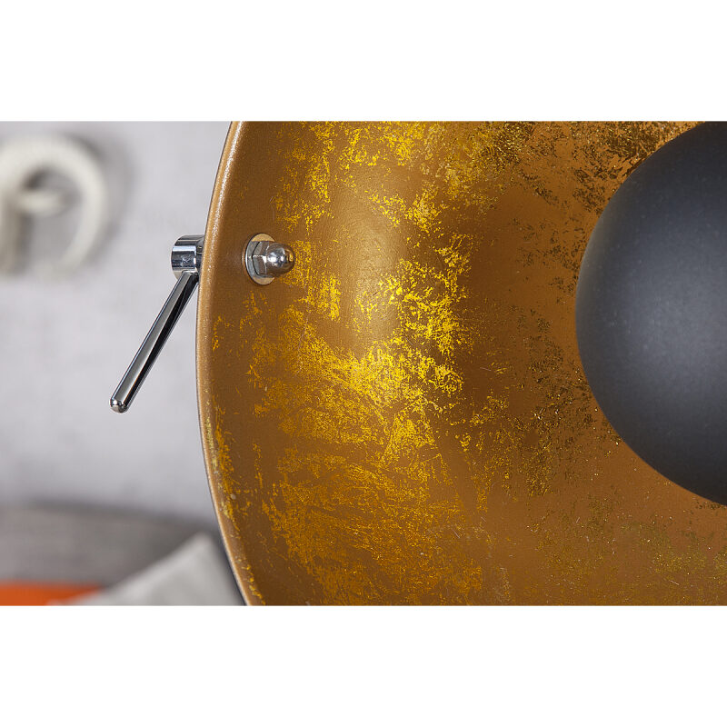 Lampa podłogowa Big Studio 160 czarna złota - obrazek 3