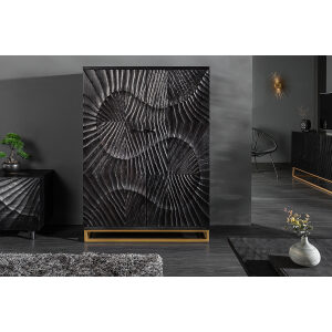 Szafka barowa Scorpio 141 cm czarne mango