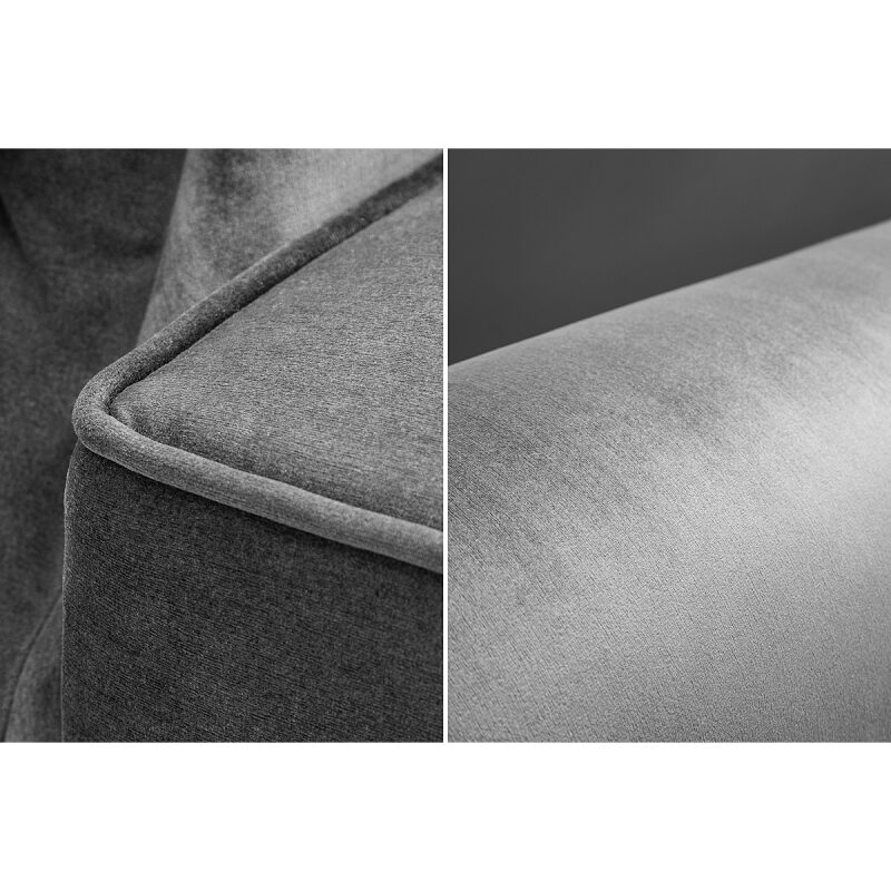 Sofa rozkładana Maison Belle 220 cm szary aksamit - obrazek 4