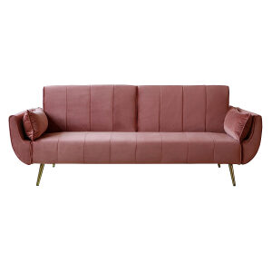 Rozkładana sofa Divani różowa