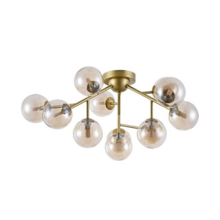 Lampa sufitowa Dallas złota 12L
