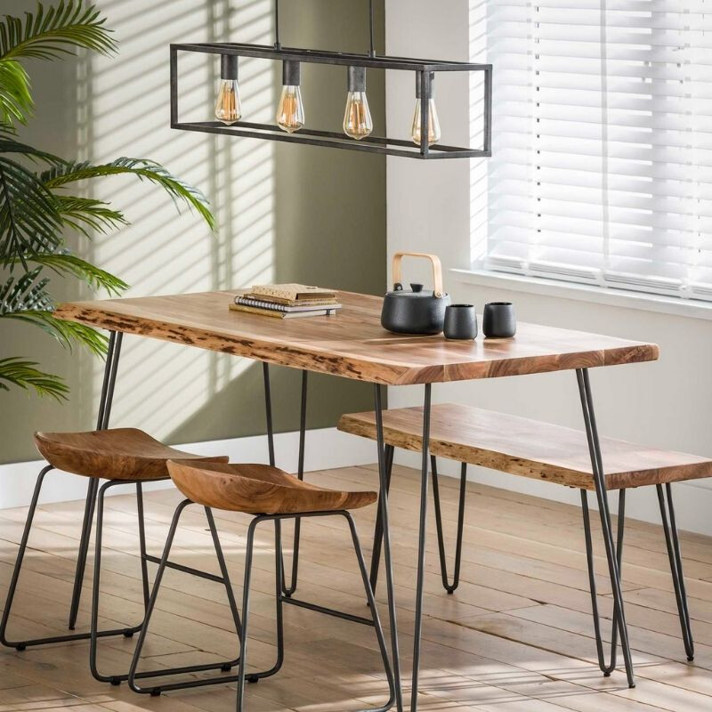 Stół Edge 130 cm akacja naturalna