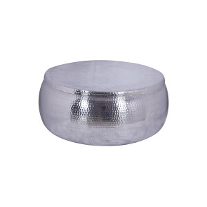 Stolik kawowy Orient Storage 70 cm srebrny