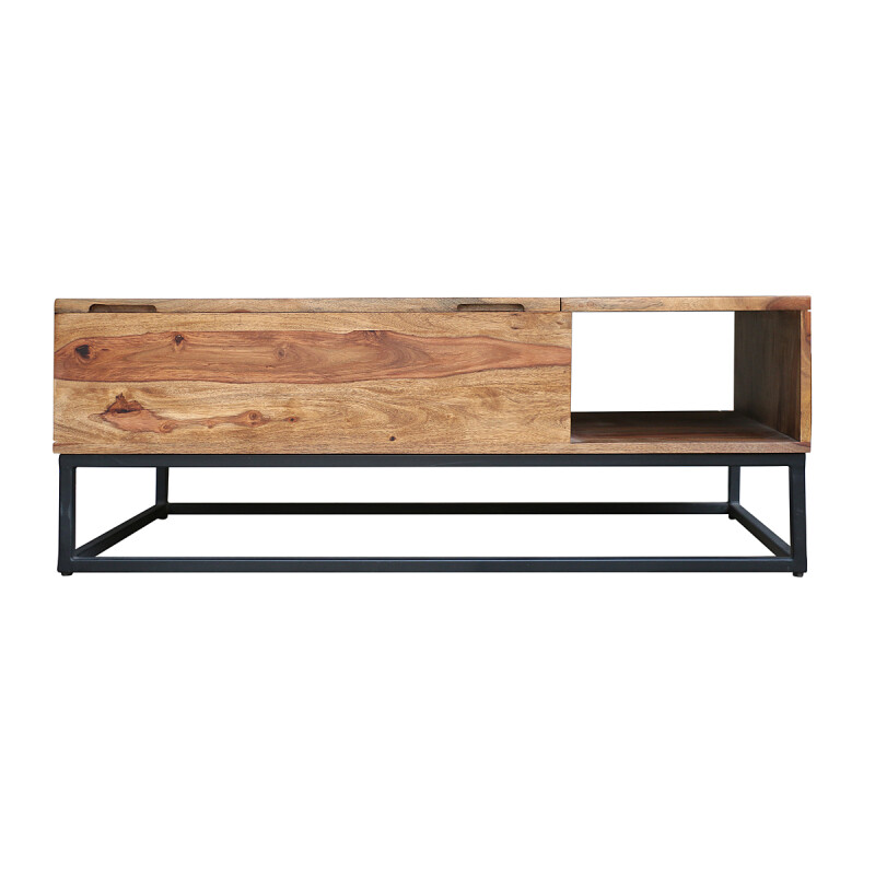 Stolik kawowy Makassar Function 110 cm naturalny palisander - obrazek 3