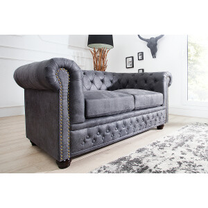 Sofa Chesterfield II 150 cm szara