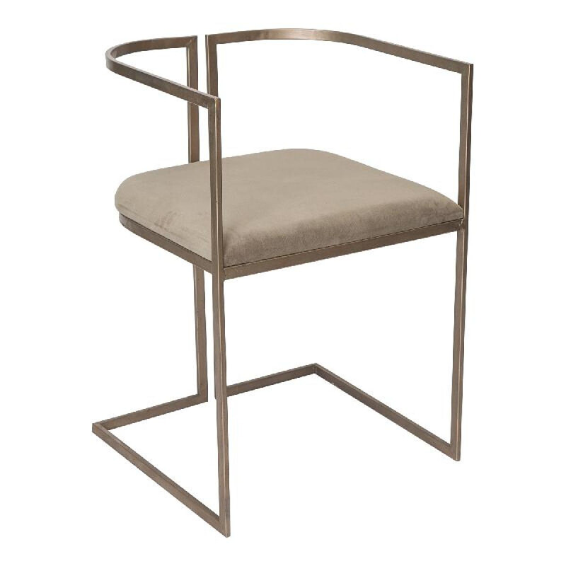 Krzesło Wire Velvet szare