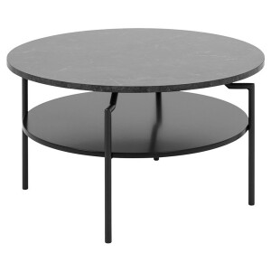 Stolik kawowy Goldington II 80 cm czarny
