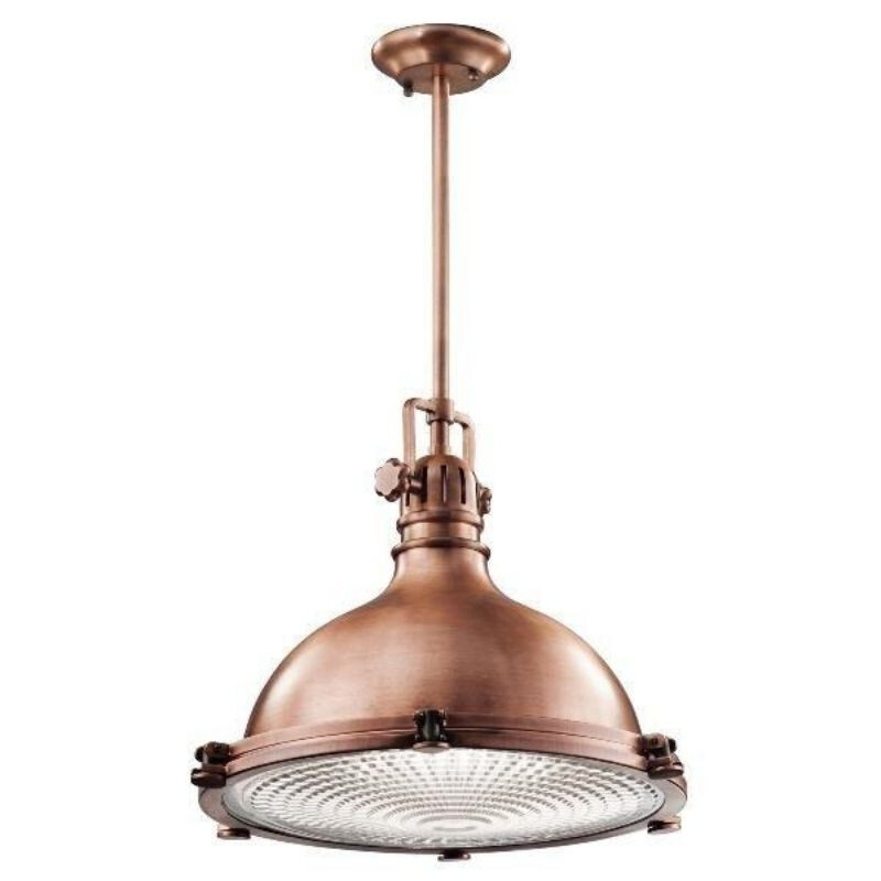 Lampa wisząca Hattbay 46 cm miedziana