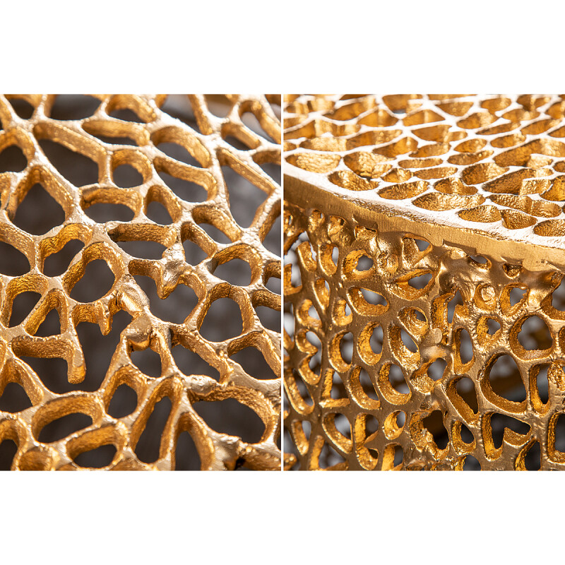 Stolik kawowy Leaf 122 cm złoty - obrazek 5