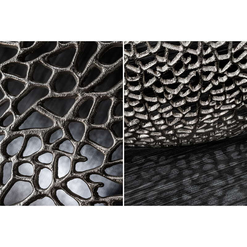 Stolik kawowy Leaf 80cm srebrny - obrazek 5