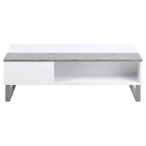 Stolik kawowy Azalia biało szary