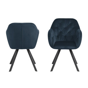 Krzesło obrotowe Lola granatowe