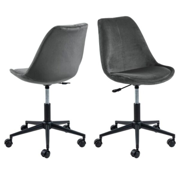Krzesło biurowe Eris ciemne szare