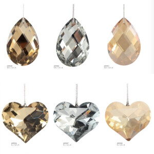 Ozdoba choinkowa kryształowa Złoty Diament