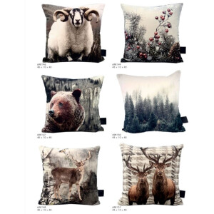 Poszewka na poduszkę Wild brown Renifery