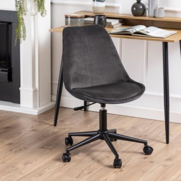 Krzesło biurowe Eris ciemne szare