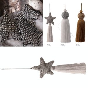 Ozdoba choinkowa Christmas Jazz White Star