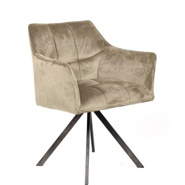 Krzesło Raster Champagne welur