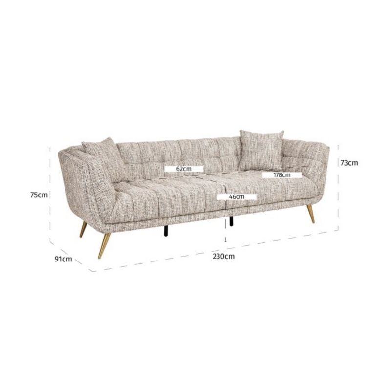 Sofa Huxley Be trendy nature 230 cm