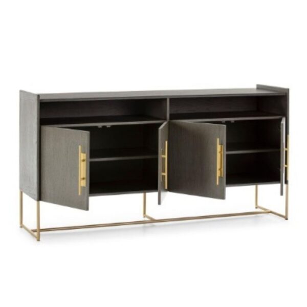 Komoda Wood Nature szara 180 cm