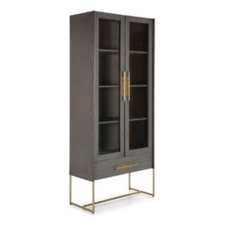 Witryna Wood Nature szara 90 cm