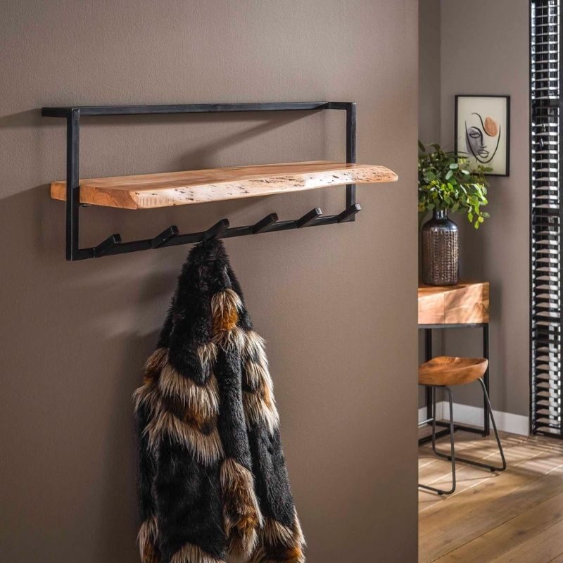 Wieszak ścienny Edge Shelve 6 haków