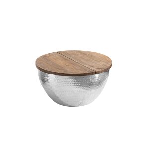 Stolik kawowy Orient Storage 60cm Mango srebrny