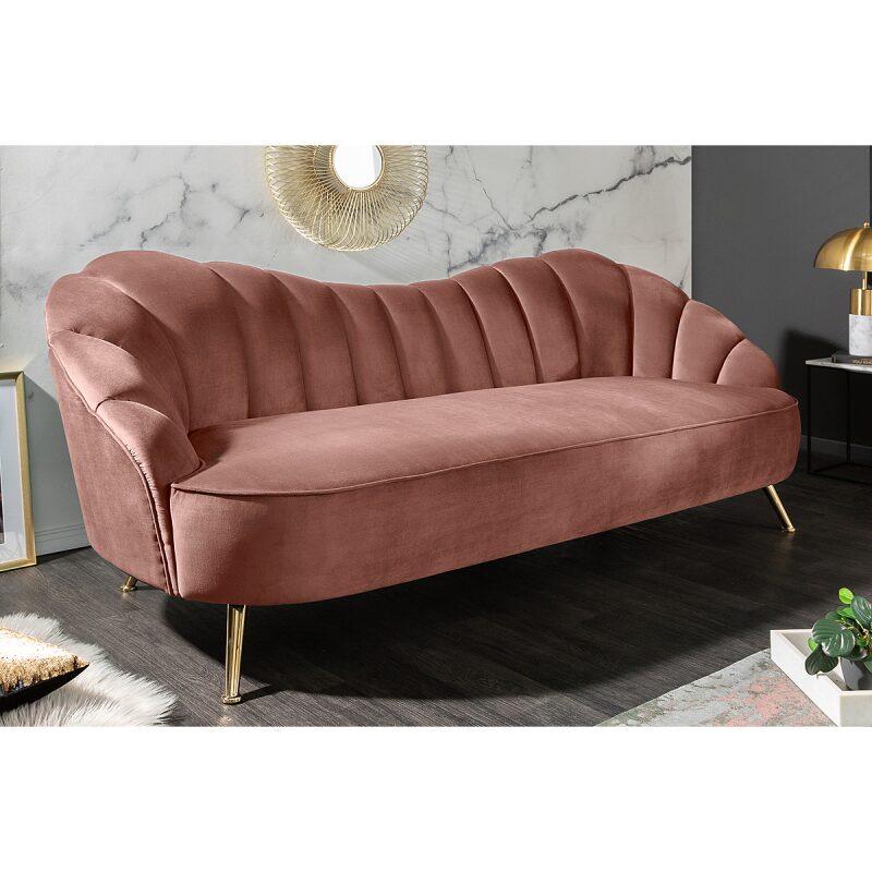 Sofa Arielle brudny róż 220 cm - obrazek 2
