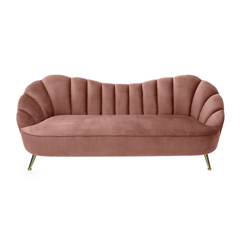 Sofa Arielle brudny róż 220 cm
