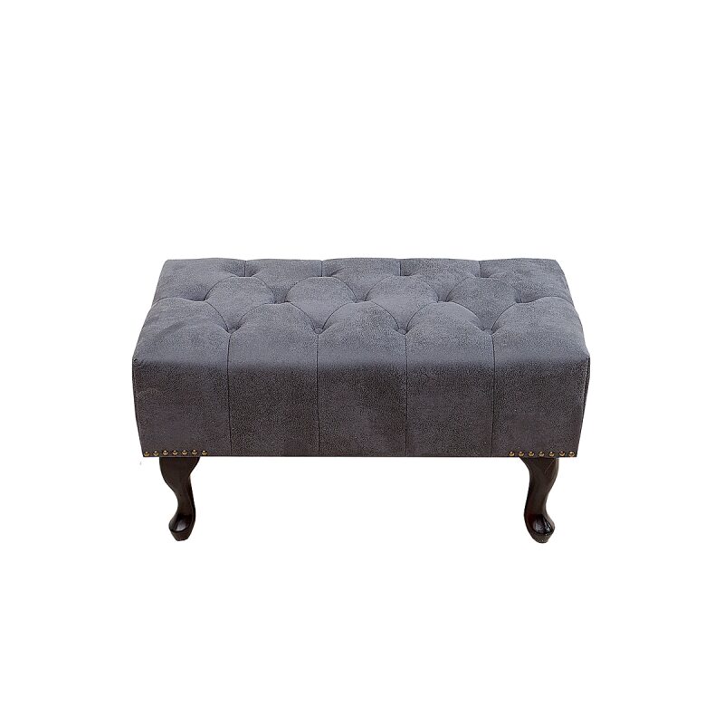 Podnóżek Chesterfield szary Antic Look