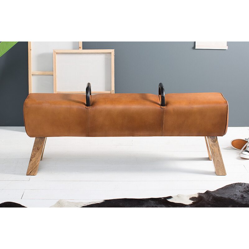 Ławka Bock Kult 134cm ze skóry - obrazek 2
