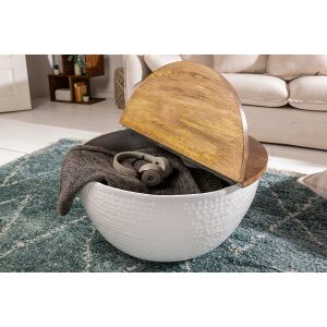 Stolik kawowy Orient Storage Mango biały