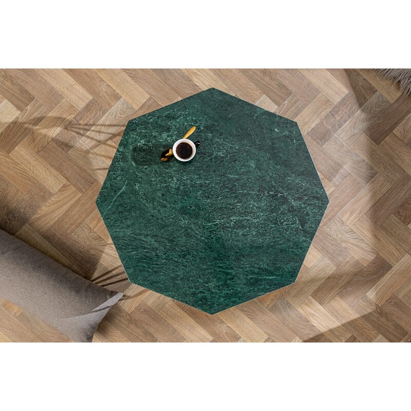 Stolik kawowy Diamond 70cm marmur zielony - obrazek 2