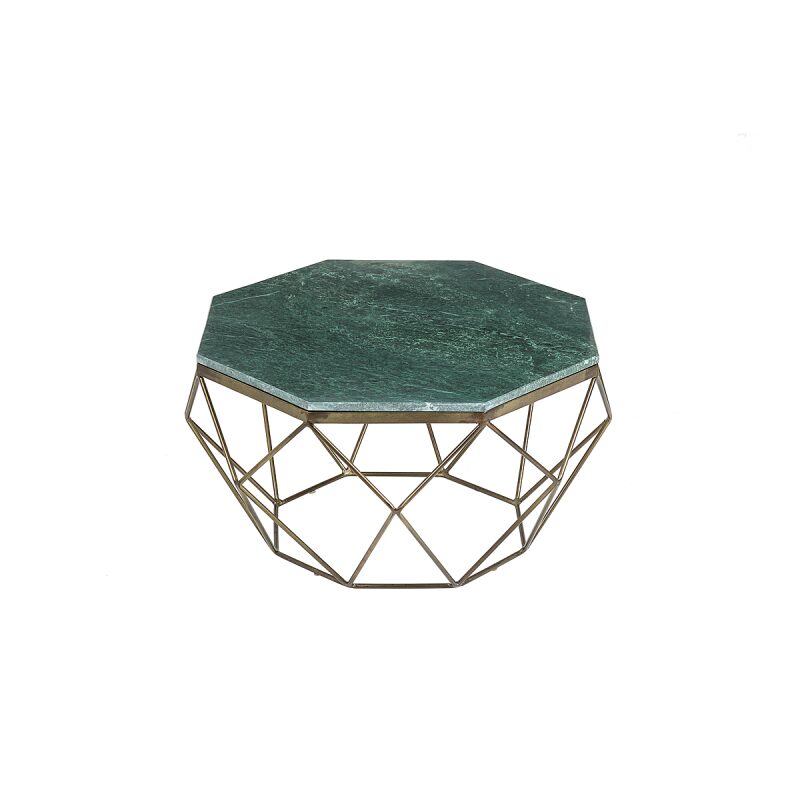 Stolik kawowy Diamond 70cm marmur zielony
