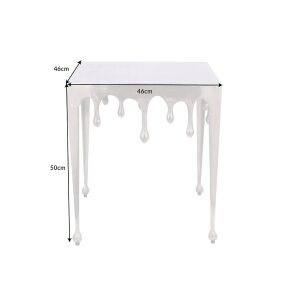 Stolik kawowy Liquid Line L 50 cm srebrny