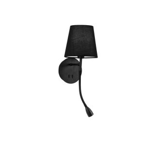 Lampa ścienna NIA czarna