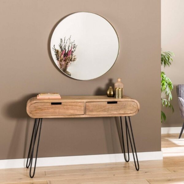 Konsola Barrel dwie szuflady