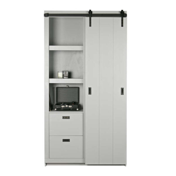 Szafa przesuwna BARN szara - Woood