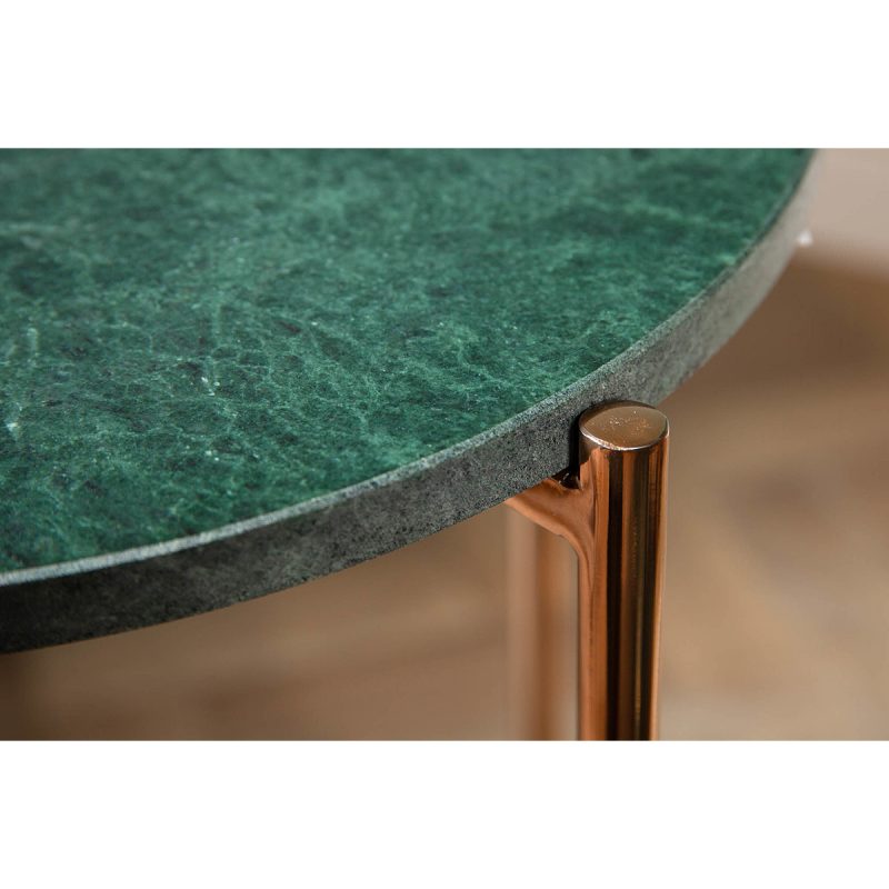 Stolik kawowy Noble I 35 cm zielony marmur - obrazek 4