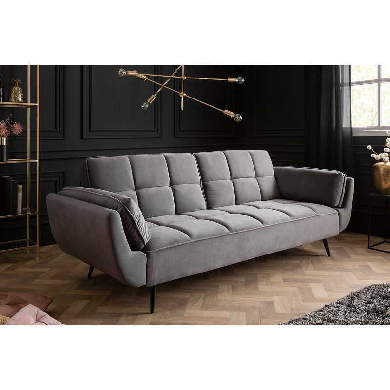 Sofa rozkładana Boutique 215 cm szara