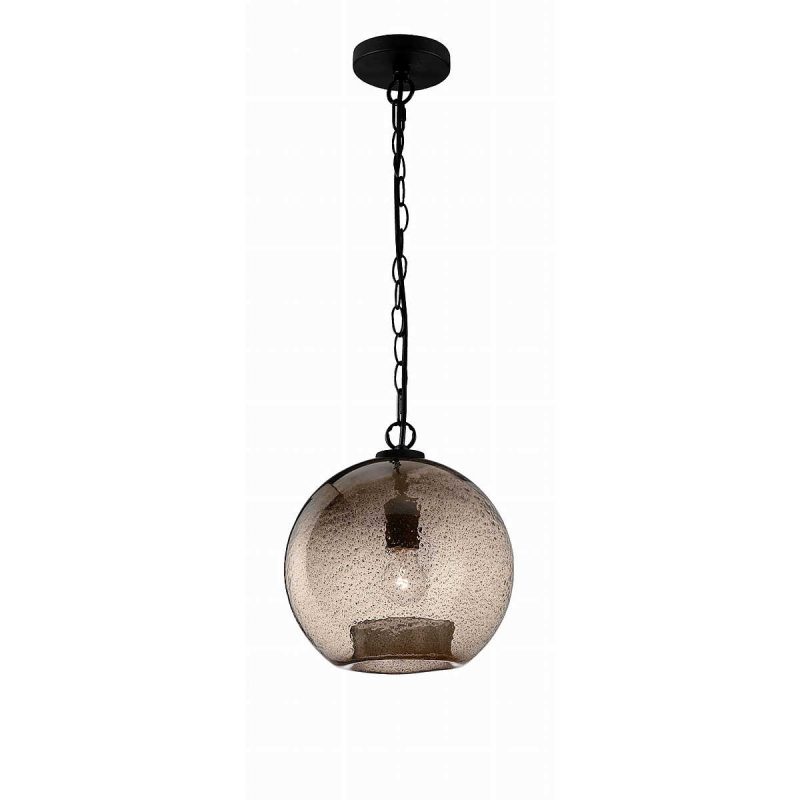 Lampa wisząca ACONTA brązowa 30 cm