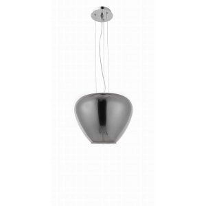 Lampa wisząca NELA 30 cm przydymione szkło