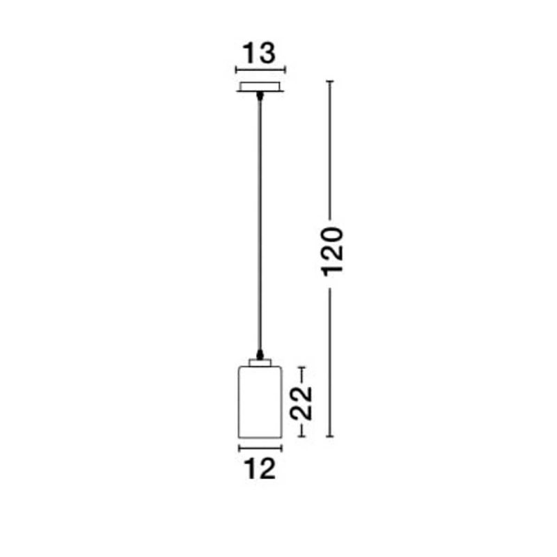 Lampa wisząca OLDAM 12 cm - obrazek 3