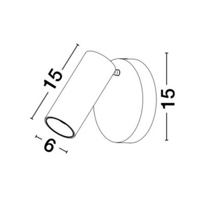 Kinkiet FANTO 15 cm biały